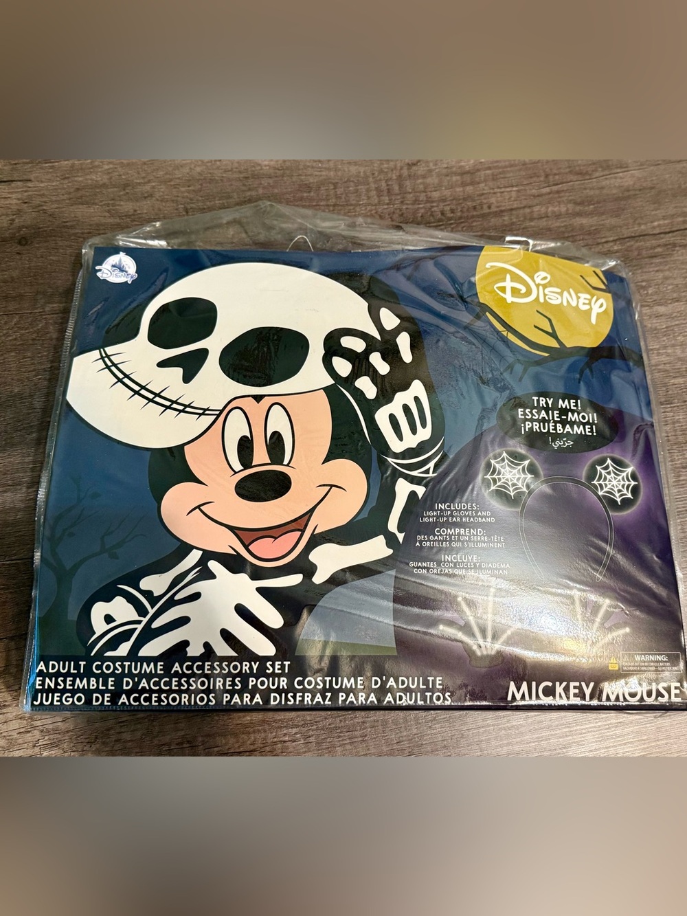 Disney Mickey Mouse Light Up Skeleton Accessory Set